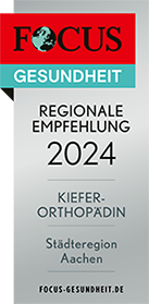 Focus Empfehlung 2024 Kieferorthopädin Stadtregion Aachen